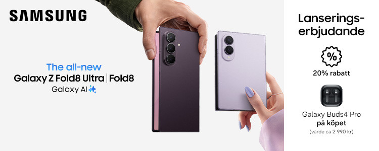 Nya Galaxy Z Series - 20 % rabatt och Galaxy Buds4 Pro p&aring; k&ouml;pet!
