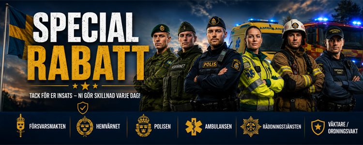 Militumrabatt: 10 % rabatt hos Armygross