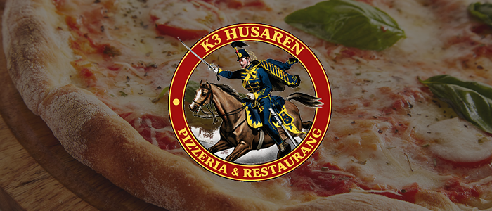 K3 Husaren - Billigare pizza, tillbeh&ouml;r p&aring; k&ouml;pet & gratis utk&ouml;rning!