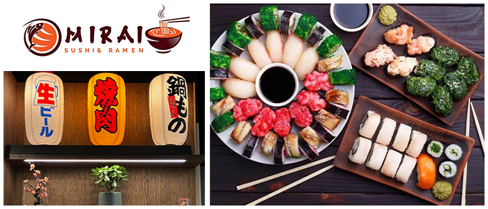Mirai Sushi & Ramen G&auml;rdet - 10 % rabatt p&aring; maten!