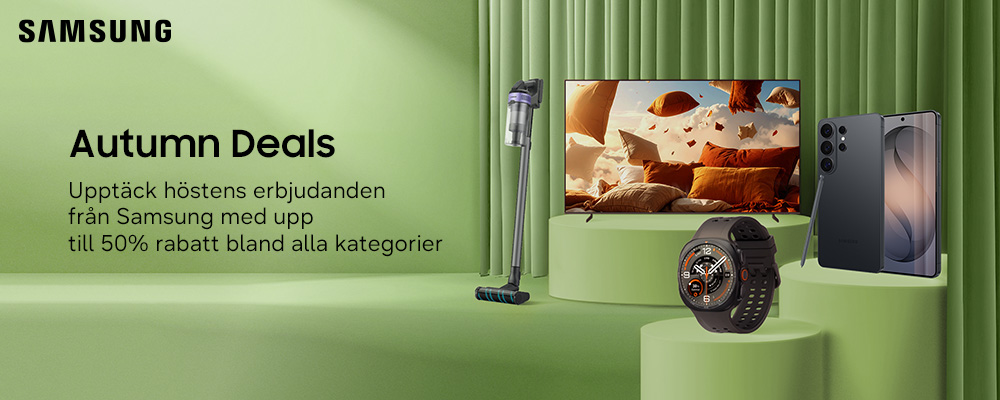 Autumn Deals hos Samsung – Upp till 50 % rabatt