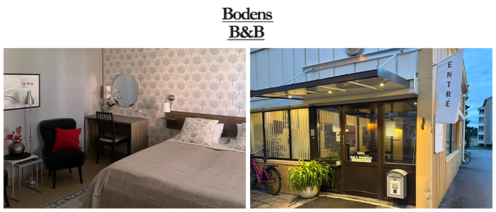Bodens Bed & Breakfast – 10 % rabatt på din bokning