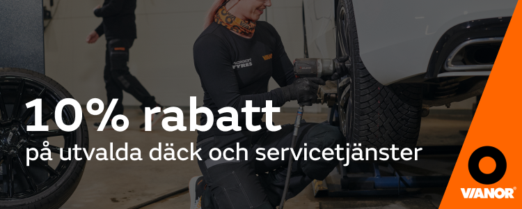 Vianor Umeå – 10 % rabatt på däck & servicetjänster